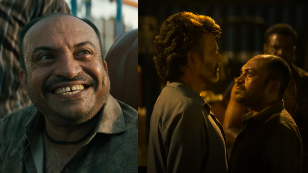 Soubin Shahir and Rajinikanth in Coolie trailer Soubin Shahir and Rajinikanth in Coolie trailer