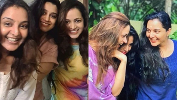 Bhavana with Manju and Samyuktha