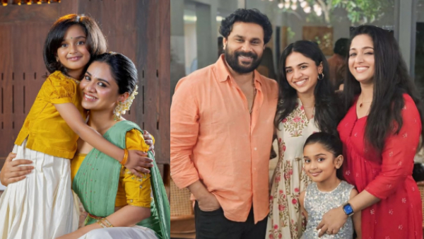 Dileep with his family