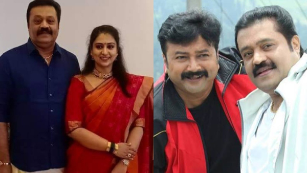 Suresh Gopi with Radhika and Jayaram