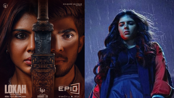 Lokah poster and Kalyani Priyadarshan