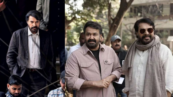 Mammootty and Mohanlal at Mahesh Narayanan film s location Mammootty and Mohanlal at Mahesh Narayanan film s location