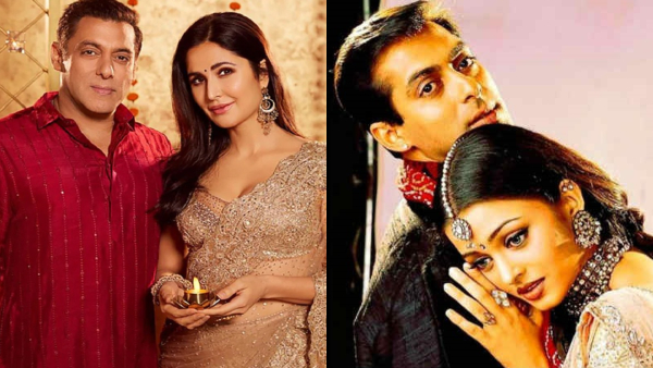 Salman Khan with Katrina Kaif and Aishwarya Rai