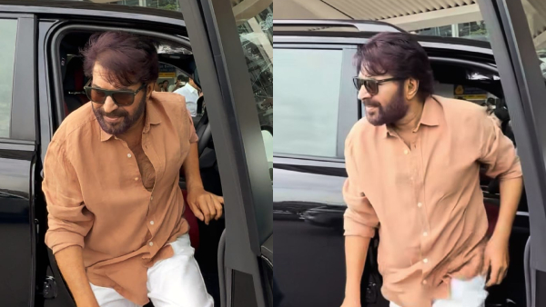 Mammootty arrives at the airport