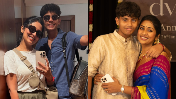 Navya Nair with her son Sai Krishna