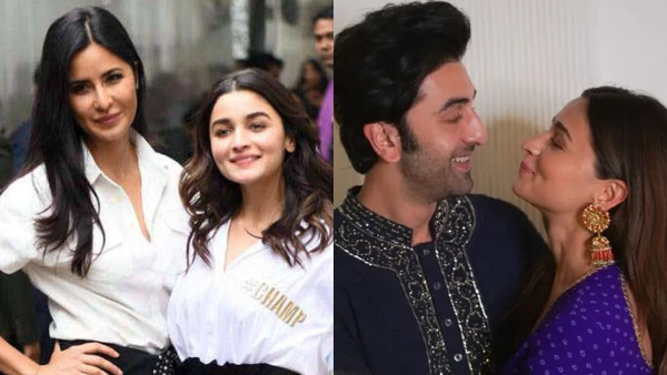 Alia Bhatt with Katrina Kaif and Ranbir Kapoor