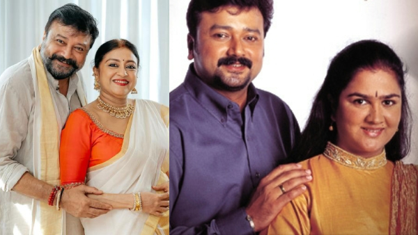 Jayaram with Parvathi and Urvashi