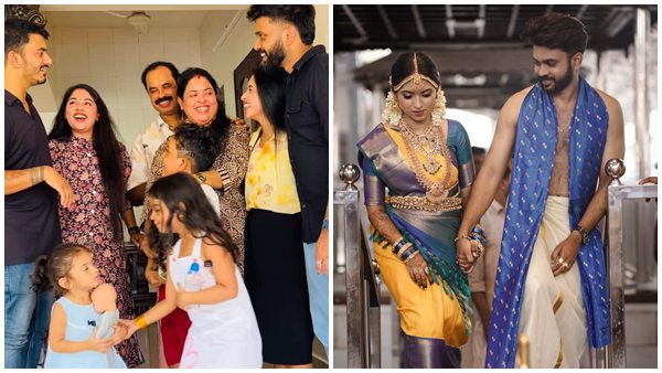 Nandana and Gokul with Ponnu and Shebin