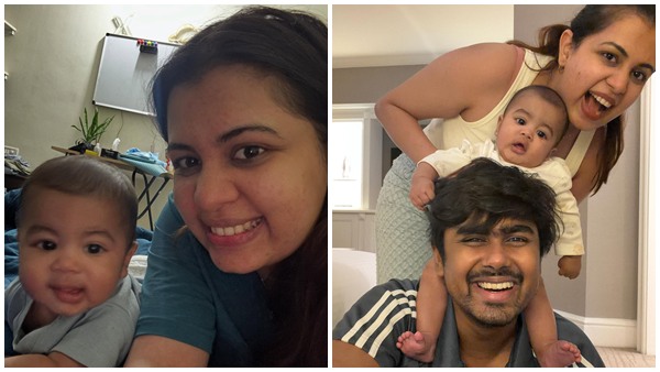 Diya krishna new selfie with son