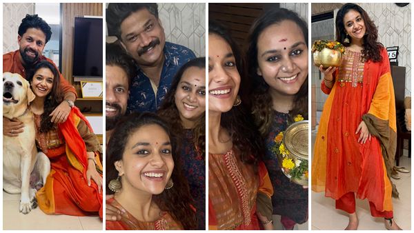 Keerthy Suresh shared a happy post Keerthy Suresh shared a happy post