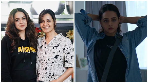 Manju Warrier with Bhavana Manju Warrier with Bhavana