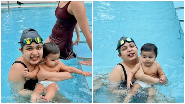 Diya Krishna s pool moments with Omy