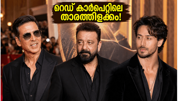 Welcome to the Jungle Mumbai Premiere  Akshay Kumar and Sanjay Dutt s Stylish Red Carpet Look