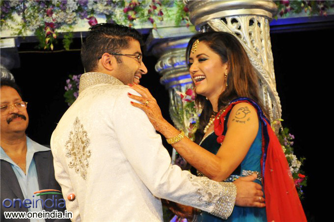Mamta Mohandas and Pregith Wedding Reception