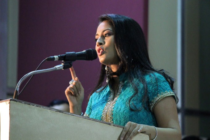 Actress Pooja in panimalar college