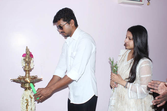Actor Vijay at Appa Family Restaurant Opening
