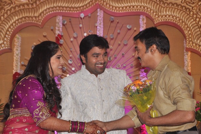 Mirchi Shiva and Priya Wedding Reception
