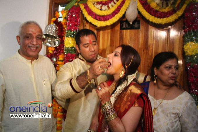 Pooja Gandhi and Anand Gowda Engagement
