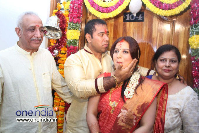 Pooja Gandhi and Anand Gowda Engagement