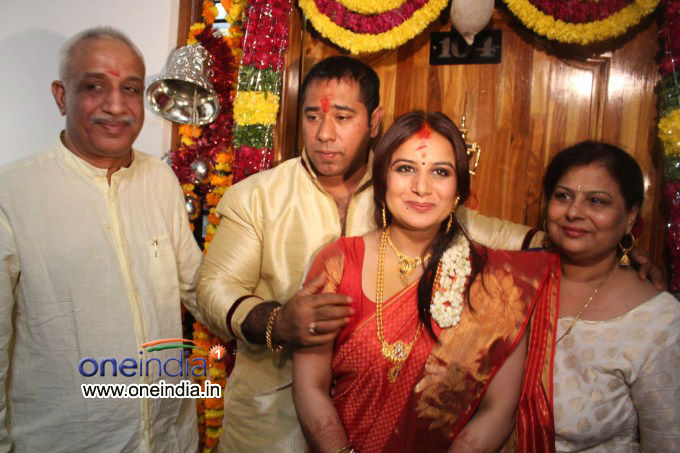 Pooja Gandhi and Anand Gowda Engagement