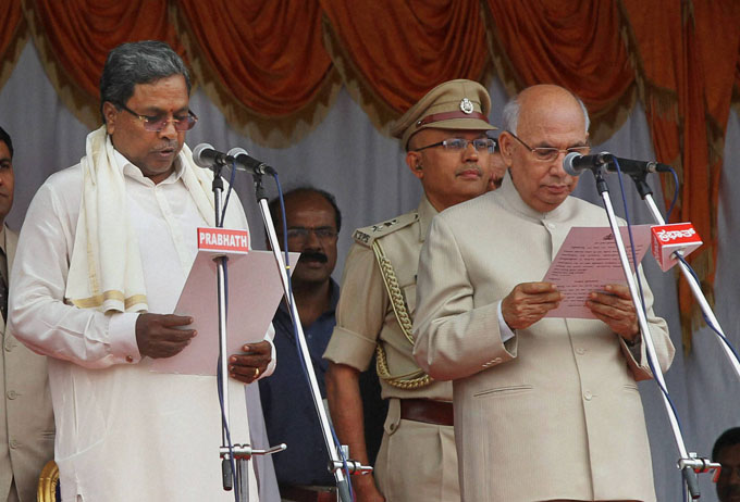 Siddaramaiah Sworn-In as Karnataka Chief Minister