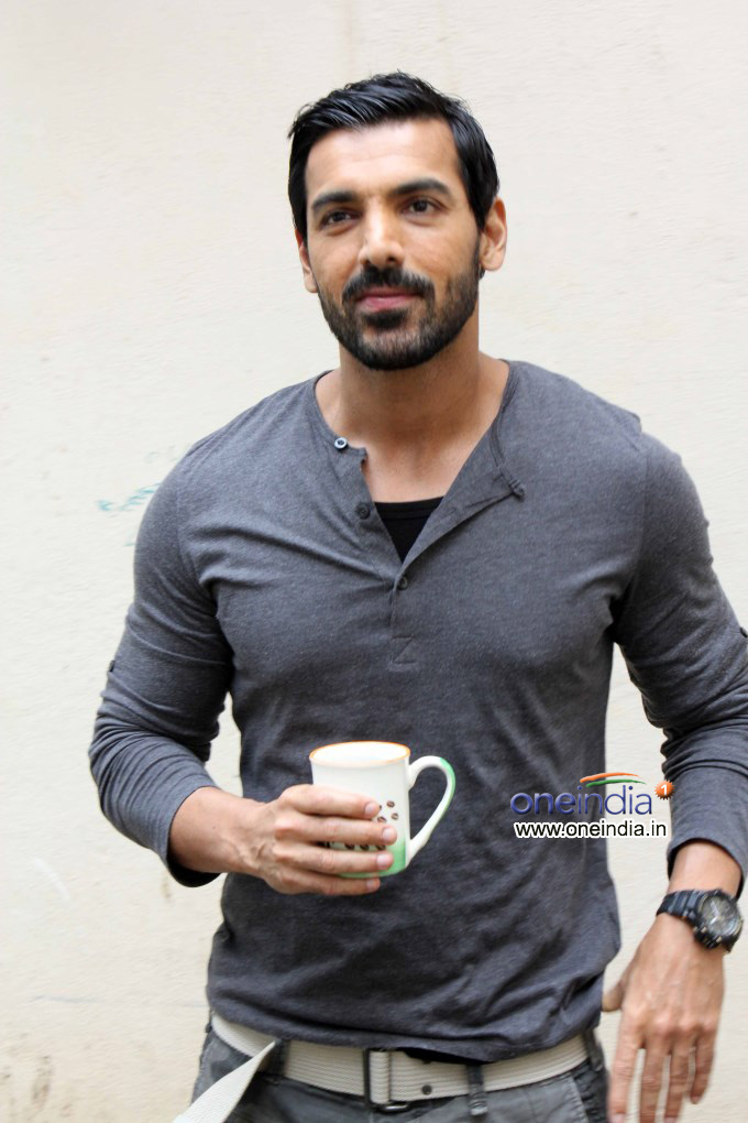 John Abraham snapped promoting Madras Cafe