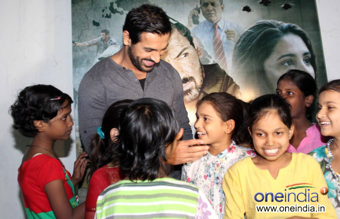 John Abraham snapped promoting Madras Cafe