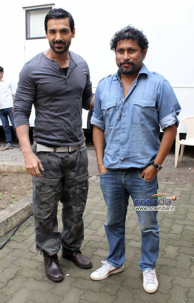 John Abraham snapped promoting Madras Cafe