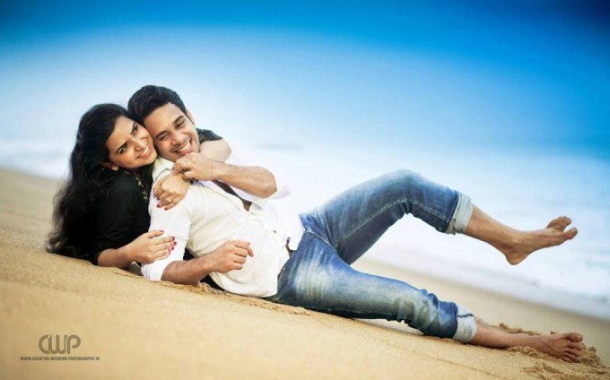 Actor Bharath and Jesslie wedding photoshoot