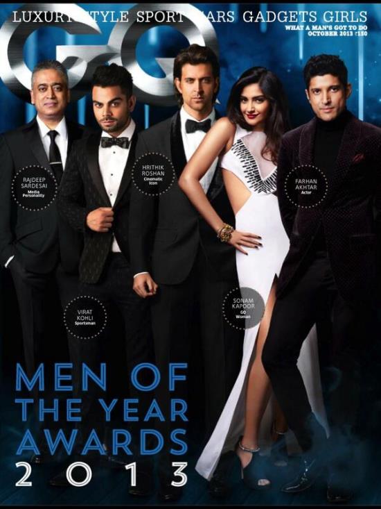 Sonam Kapoor GQ Men of the Year Oct 2013 photoshoot