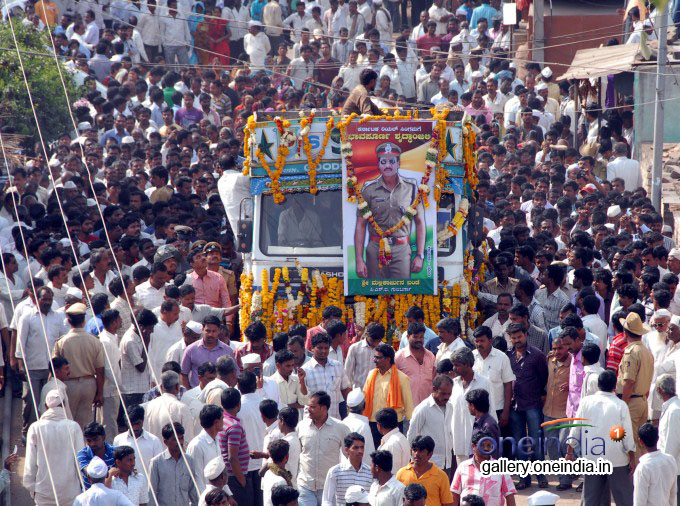 Karnataka PSI Mallikarjun Bande Funeral