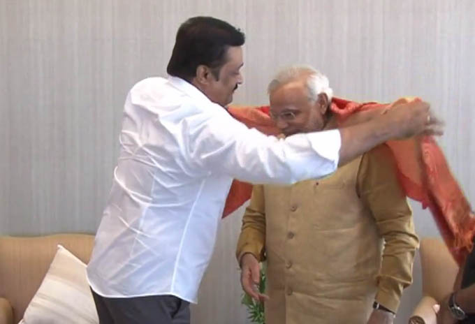 Suresh Gopi meets Narendra Modi