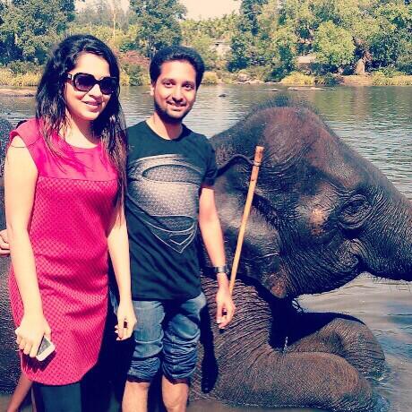 VJ Ramya Subramanian with her hubby Aparajith Jayaraman