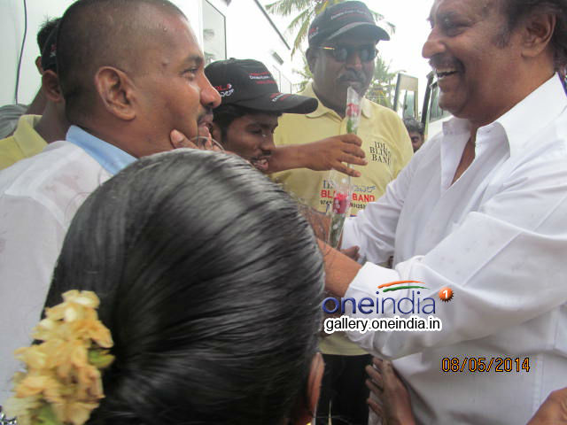 Super Star Rajinikanth meets Blind and visually challenged People