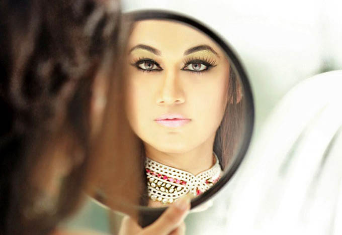 Actress in Makeup Room