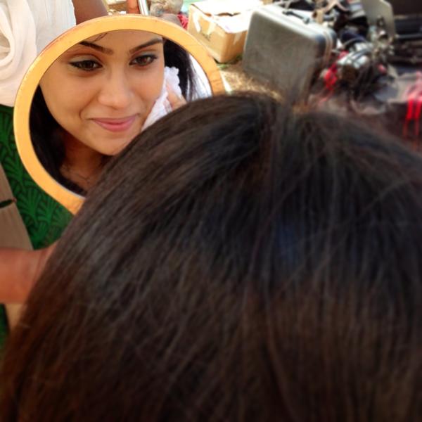 Actress in Makeup Room