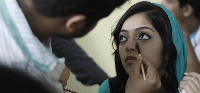 Actress in Makeup Room