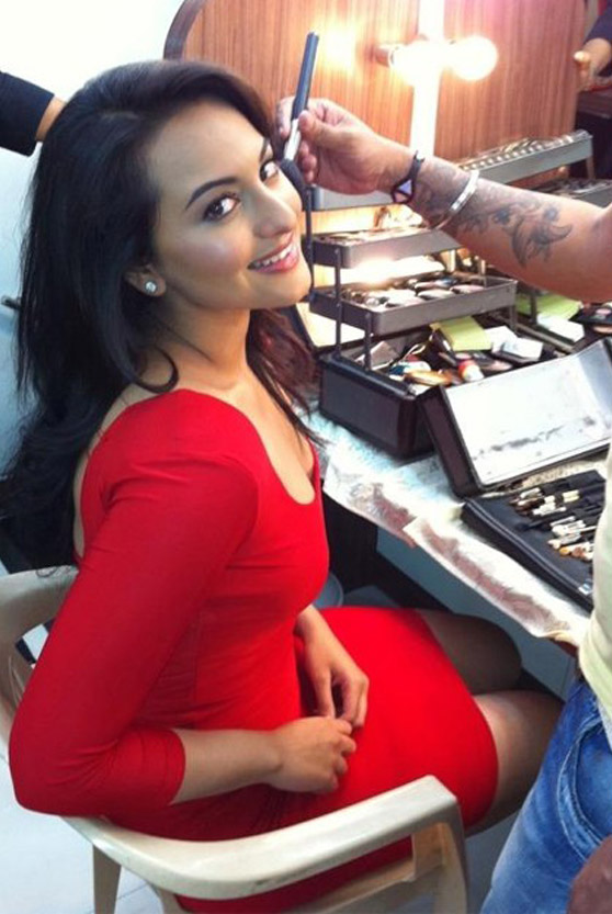 Actress in Makeup Room