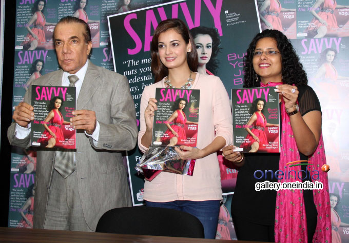 Dia Mirza Unveils latest cover of Savvy magazine