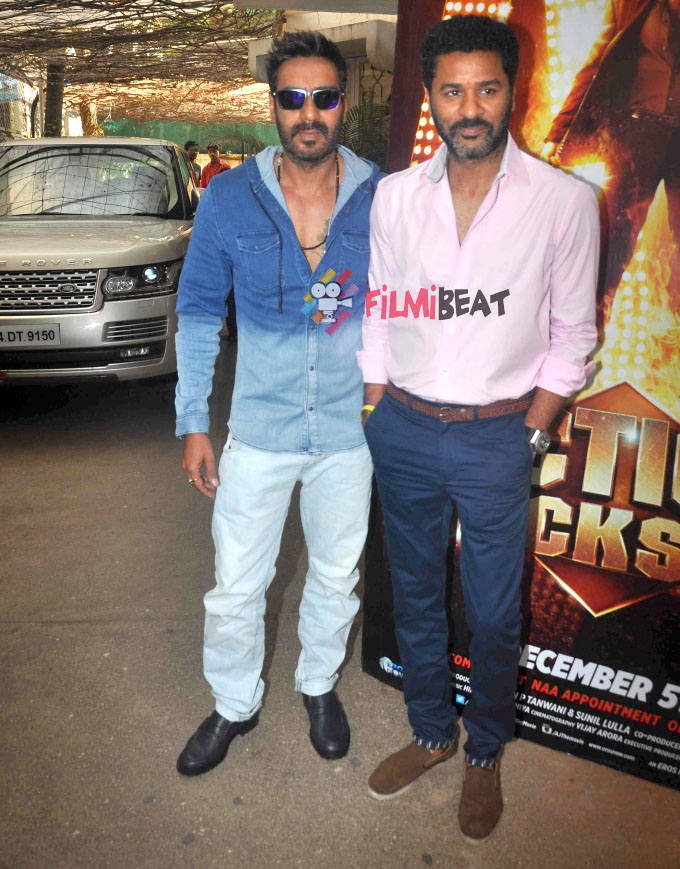 Ajay Devgn And Prabhu Deva Promote Action Jackson