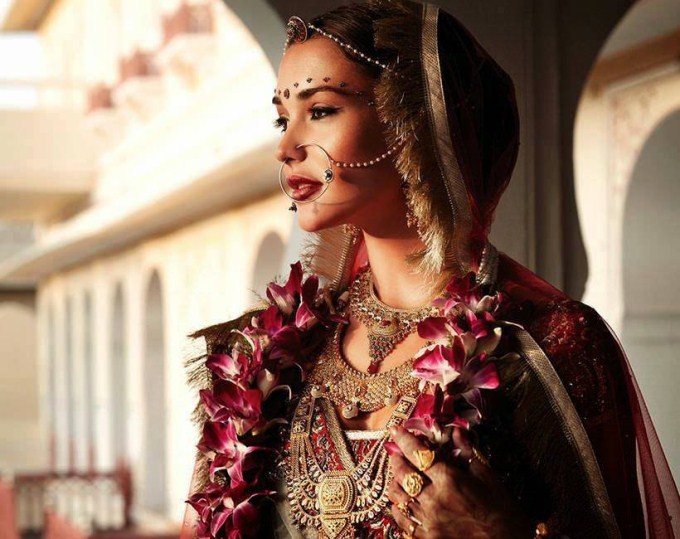 Amy Jackson Photoshoot in Bridal Saree