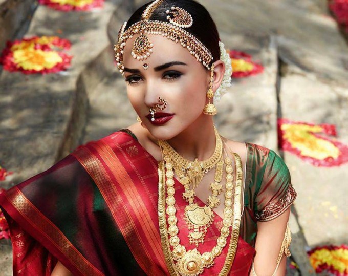 Amy Jackson Photoshoot in Bridal Saree
