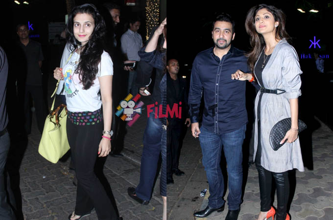 Shilpa Shetty & Ameesha Patel Snapped At Hakkasan, Mumbai