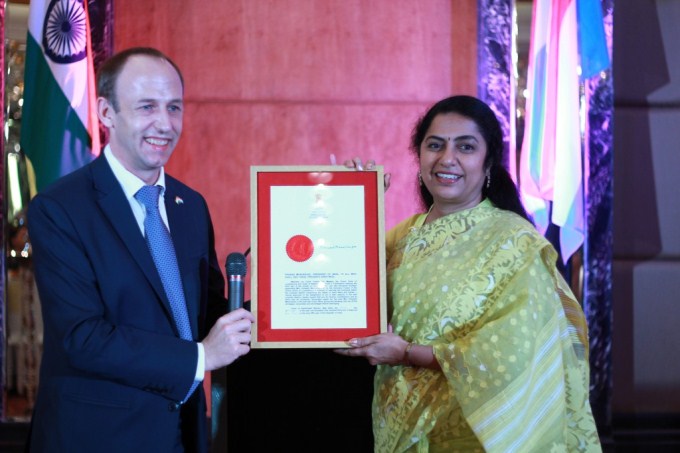Swearing Ceremony Of Suhasini Maniratnam As The Honorary Consul Of The Grand Duchy Of Luxembourg