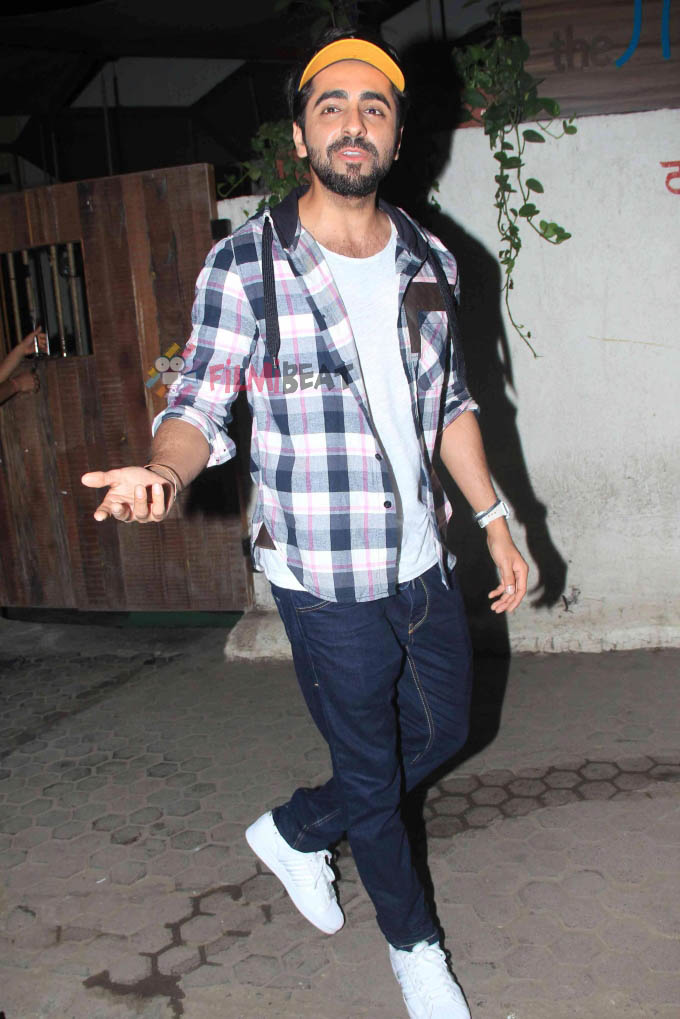 Ayushmann Khurrana Snapped At WTF Restaurant Versova