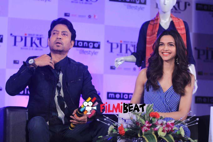 Deepika Padukone, Irrfan Khan Promotes 'Piku' Movie