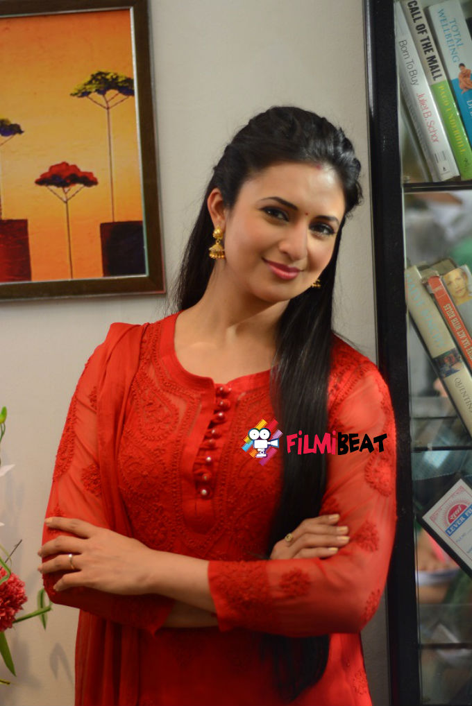 Vidya Balan on the sets of Ye Hai Mohabbatein
