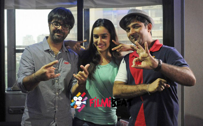 Actor Shraddha Kapoor at song recording for ABCD 2