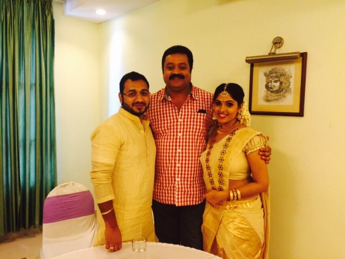 Actress Muktha Bhanu Wedding Reception