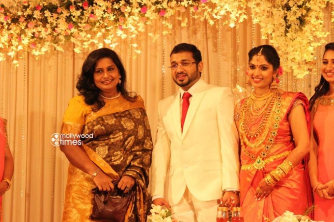 Actress Muktha Bhanu Wedding Reception